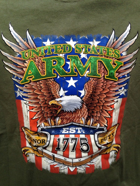 United States Army T Shirt With Eagle Patriotic Service T Shirt