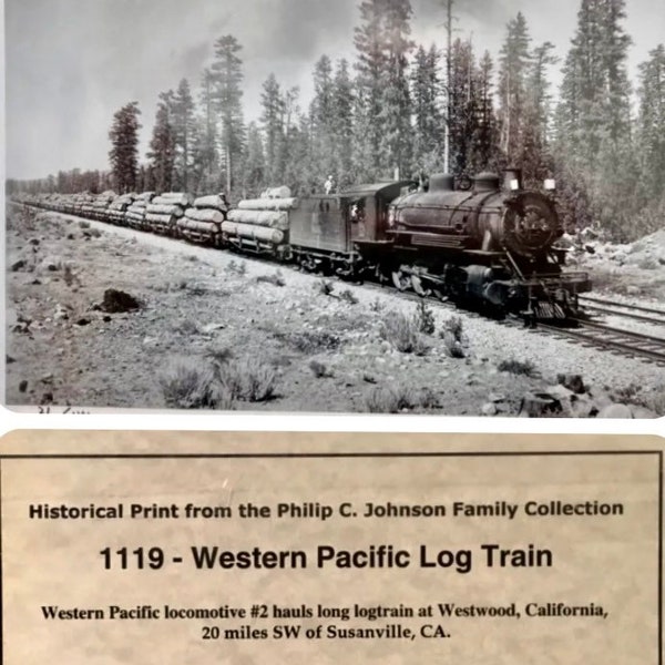 Western Pacific Railroad-Your choice Philip C. Johnson Limited Edition Prints, steam locomotive