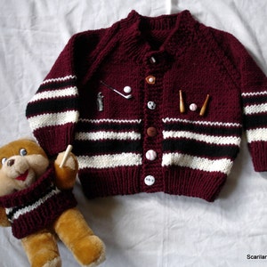 Child&#39;s Hand Knitted Sweater - Boy or Girl.  Sizes 2-4 years old and 3-5 years old , Easy to Wash.  Made to Order