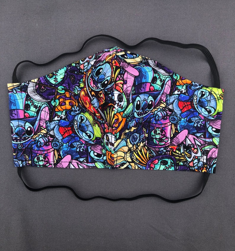 Halloween Stitch inspired Face Mask // Face Mask // Adult Mask Etsy