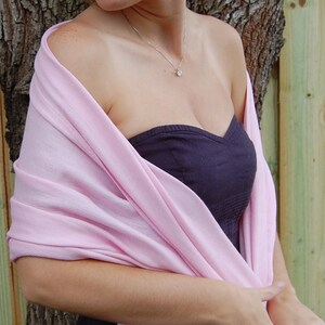 PALE PINK PASHMINA. Blush Pink Pashmina Scarf. Wedding Shawl. Pink Shawl. Pink wedding. Pink Scarf image 1