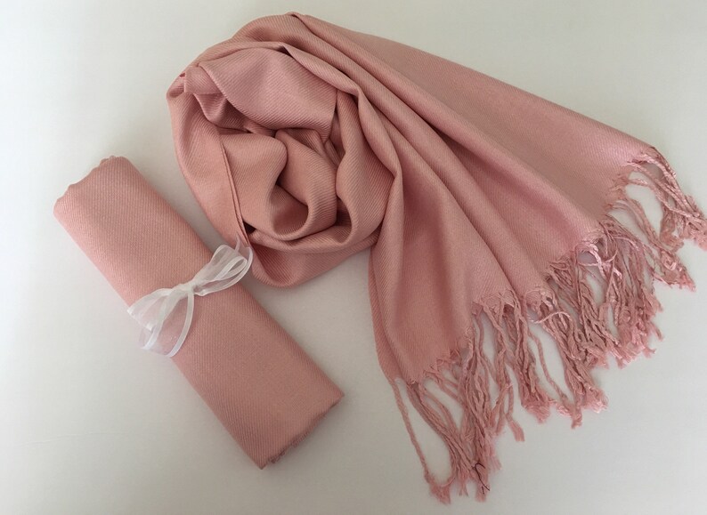 blush pink wedding pashmina