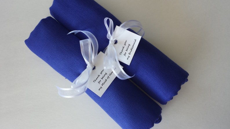 soft cream Pashmina Scarf PASHMINA Shawl Bridesmaid gifts Bridesmaid shawls 6 set ROYAL BLUE 6 royal blue Shawl Wedding favor.