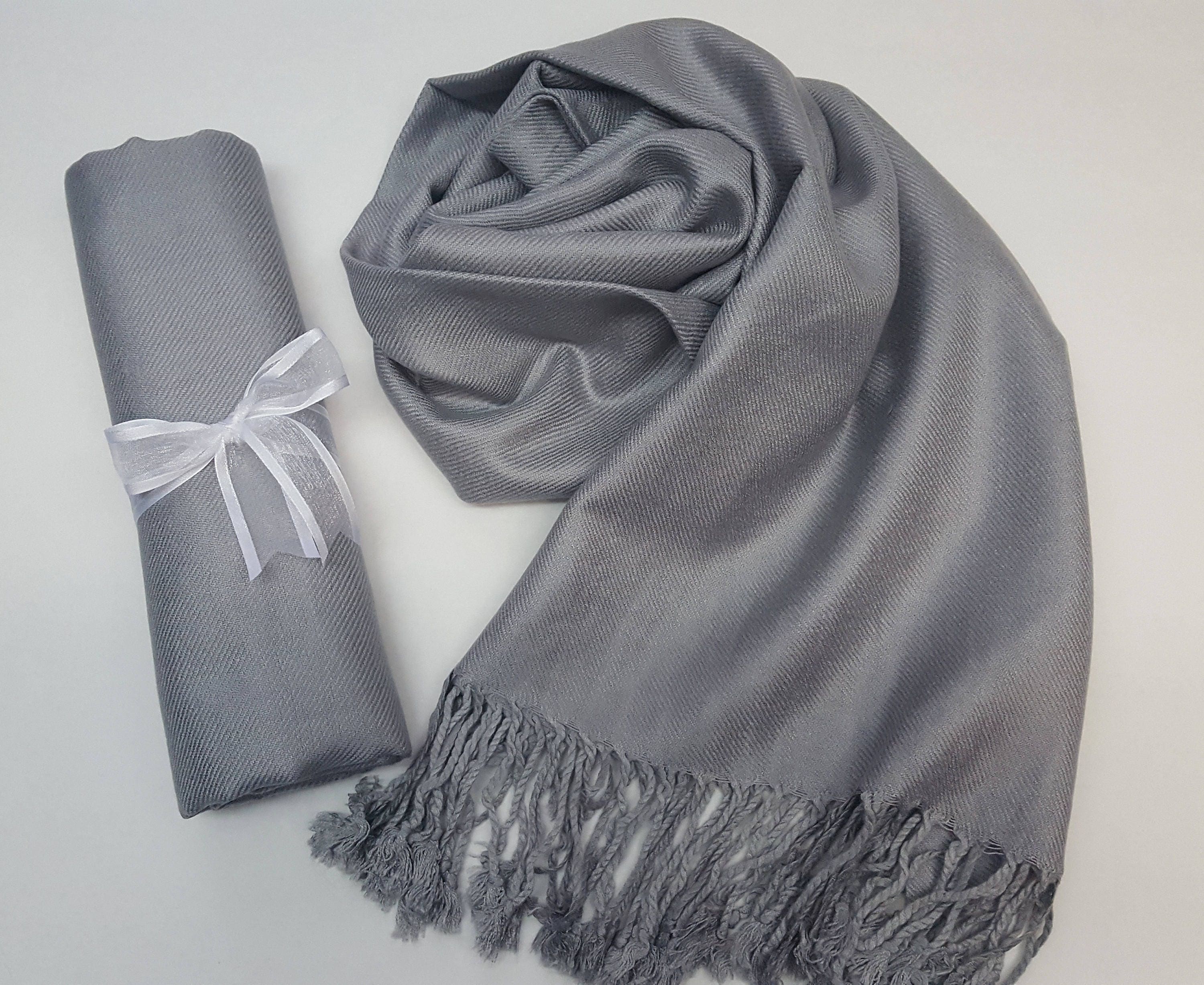 silver grey shawl for wedding