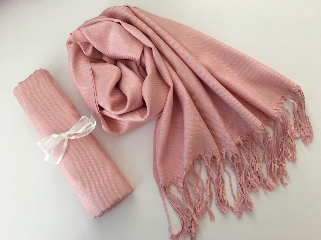 blush pink pashmina shawl
