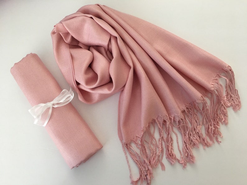 blush pink wedding pashmina