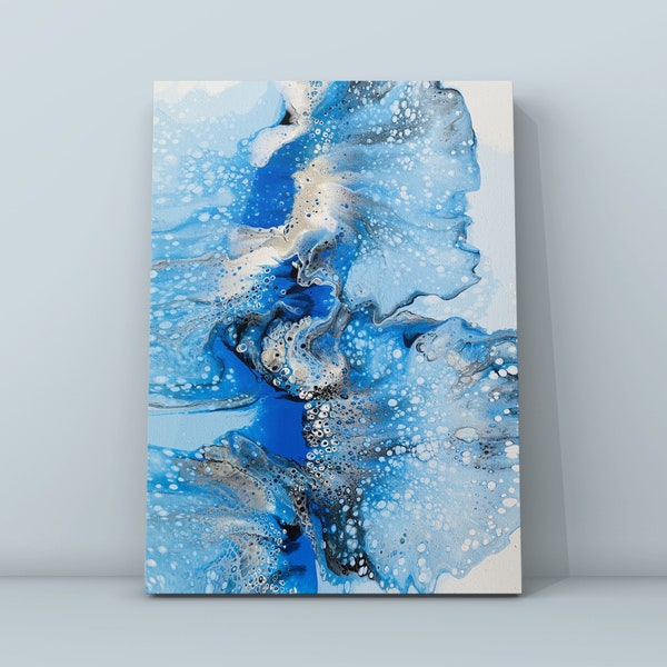 Acrylic Pour Painting on Canvas Etsy