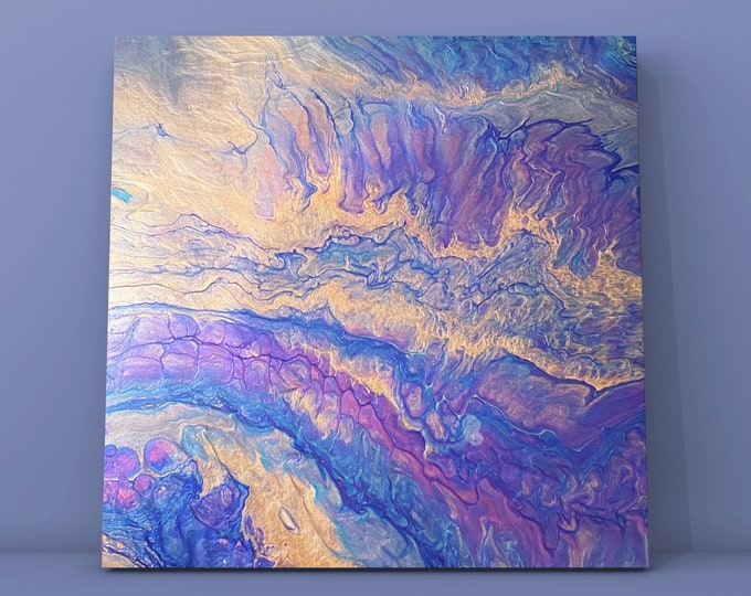 Violet Dream- Original Acrylic Abstract Painting on Canvas 20" x 20"