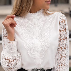 Victorian Lace Blouse - Etsy