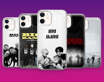 Big Bang Phone Case K-pop fan Korean pop Cover for iPhone 17Pro, 16, 15, 14, 13, 12, Samsung S26, S25, S24, S23Fe, A16, A56, Pixel 10, 9Pro