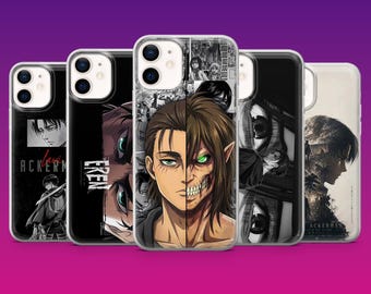 Etui na telefon z motywem Atak Tytanów, prezent dla fanów anime Levi, etui na iPhone'a 17Pro, 16, 15, 14, 13, 12, Samsunga S26, S25, S24, S23Fe, A16, A56, Pixel 10, 9Pro