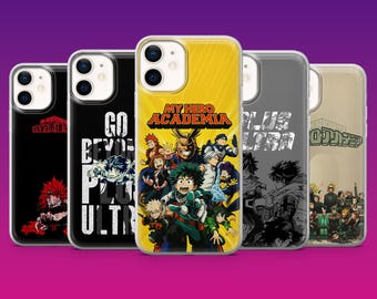 My Hero Academia Phone Case Anime fan Plus ultra Cover for iPhone 17Pro,16,15,14,13,12,SamsungS26, S25, S24, S23Fe, A16, A56, Pixel 10, 9Pro