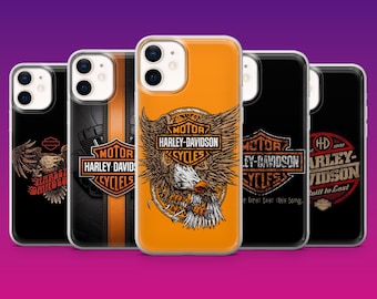 Harley-Davidson Phone Case Motorcycle Biker Cover for iPhone 17Pro, 16, 15, 14, 13, 12, Samsung S26, S25, S24, S23Fe, A16,A56, Pixel 10,9Pro