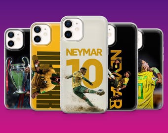 Neymar Jr Phone Case Neymar fan Football Cover for iPhone 17Pro, 16, 15, 14, 13, 12, Samsung S26, S25, S24, S23Fe, A16, A56, Pixel 10, 9Pro