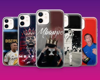 Kylian Mbappé Phone Case Mbappé fan Football Cover for iPhone 17Pro,16,15,14, 13, 12, Samsung S26, S25, S24, S23Fe, A16, A56, Pixel 10, 9Pro