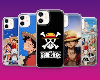 One Piece Phone Case Anime fan Pirate Cover for iPhone 17Pro, 16, 15, 14, 13, 12, Samsung S26, S25, S24, S23Fe, A16, A56, Pixel 10, 9Pro