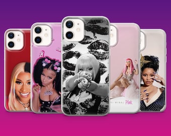 Etui na telefon Nicki Minaj z motywem Barbie i różową osłoną na iPhone'a 17Pro, 16, 15, 14, 13, 12, Samsunga S26, S25, S24, S23Fe, A16, A56, Pixela 10, 9Pro