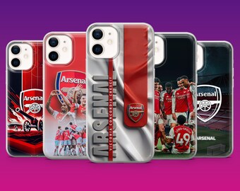 Etui na telefon Arsenal FC z motywem kibica piłki nożnej na iPhone'a 17Pro, 16, 15, 14, 13, 12, Samsunga S26, S25, S24, S23Fe, A16, A56, Pixel 10, 9Pro