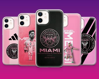 Coque pour téléphone Inter Miami Fan de football, coque pour iPhone 17Pro, 16, 15, 14, 13, 12, Samsung S26, S25, S24, S23Fe, A16, A56, Pixel 10,9Pro