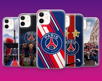 Etui na telefon Paris Saint-Germain z motywem kibica PSG na iPhone'a 17Pro, 16, 15, 14, 13, 12, Samsung S26, S25, S24, S23Fe, A16, A56, Pixel 10, 9Pro