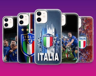 Etui na telefon z motywem włoskiej piłki nożnej dla kibica Włoch, na iPhone'a 17Pro, 16, 15, 14, 13, 12, Samsunga S26, S25, S24, S23Fe, A16, A56, Pixel 10, 9Pro
