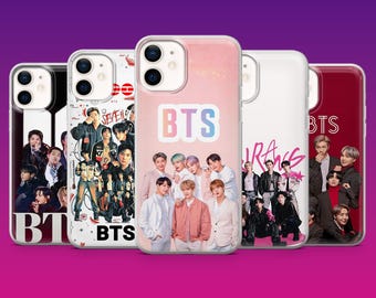 Etui na telefon BTS z motywem koreańskiego popu K-Pop na iPhone'a 17Pro, 16, 15, 14, 13, 12, Samsunga S26, S25, S24, S23Fe, A16, A56, Pixela 10, 9Pro