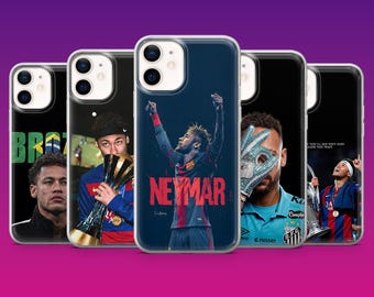 Etui na telefon Neymar Jr. z motywem kibica Neymara, przeznaczone do iPhone'a 17Pro, 16, 15, 14, 13, 12, Samsunga S26, S25, S24, S23Fe, A16, A56, Pixela 10, 9Pro