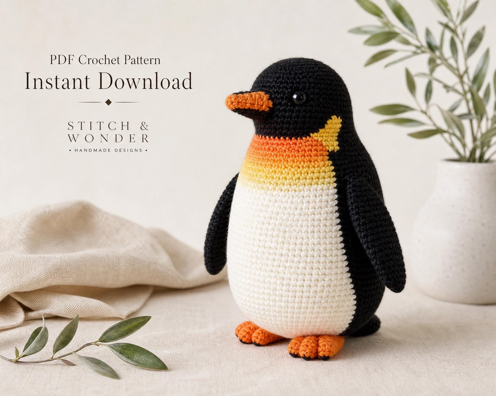 39 Crochet Penguin Patterns, Amigurumi, Blankets, and Keychains 24 Emperor Penguin Amigurumi Crochet