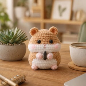 Hamster Amigurumi Crochet Pattern | Easy Beginner Stuffed Animal PDF Download