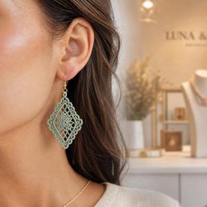 6-in-1 Crochet Earring Patterns Bundle** | Mini Flower Lace Jewelry PDF | Instant Download