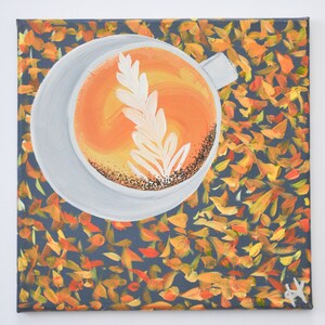 Acrylic Coffee Cup Painting