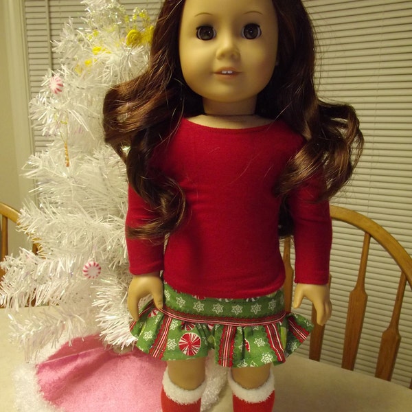 Green Peppermint Glitz Outfit For American Girl Dolls