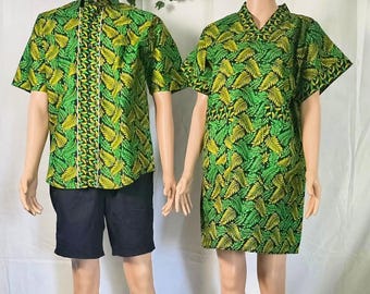 African ankara couple outfit