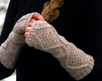 Fingerless gloves, Hand warmers,  Handwarmers, Arm warmers, pure wool luxury yarn
