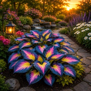 Seltene blaue Funkie (Hosta) – mehrjährig | Einzigartiges Laub, Akzentpflanze für schattige Gärten