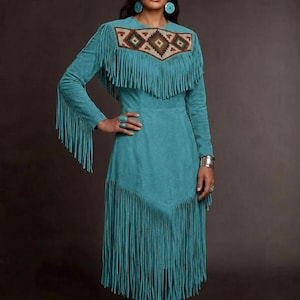 brown and teal dress Turquoise and Brown Dress