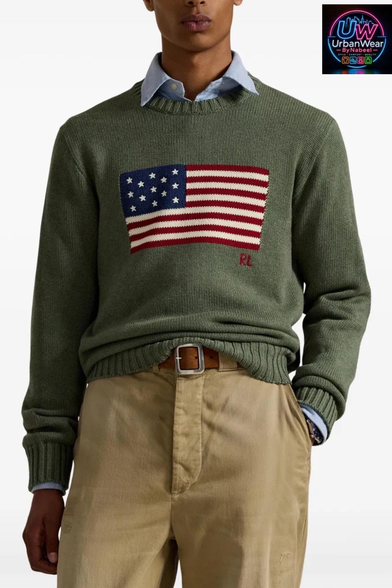Vintage ralph lauren flag sweater - Etsy 日本