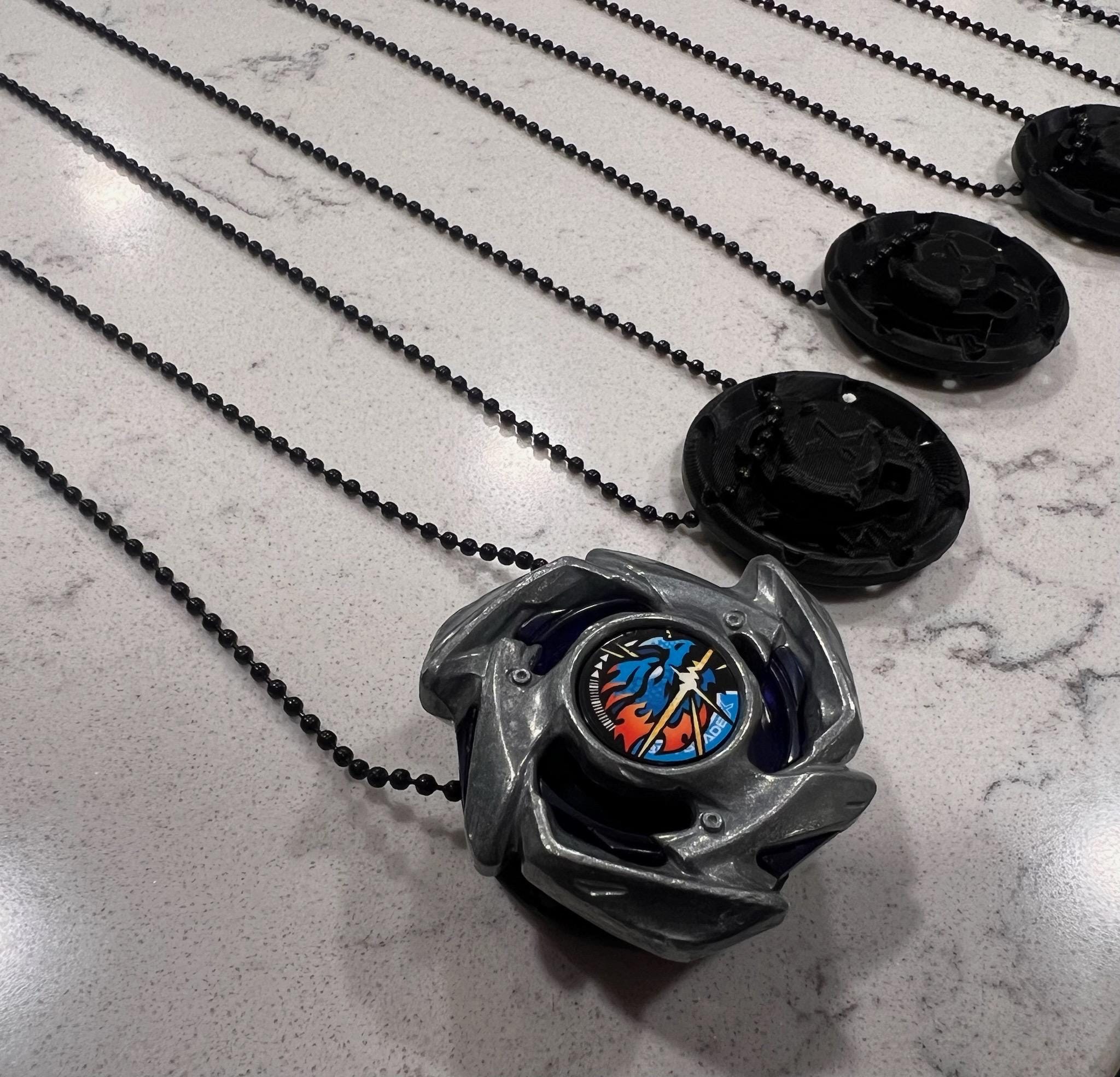 18" Beyblade X Ratchet Necklace | Ball Chain Launcher Adapter Gear - Etsy