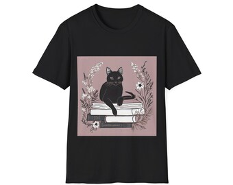 Black Cat Books-sweater: literaire Cottagecore-kleding voor lezers