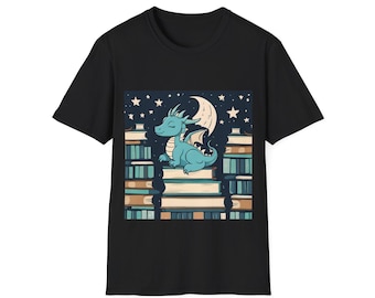 Sweater met drakenleesboeken | Literaire kleding voor fantasyliefhebbers