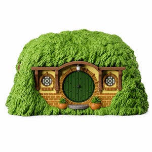 Hobbit-Haus-Deckbox für MTG- und TCG-Karten | Fantasy-Kartenhalter | Deckbox im Stil eines Halblingsbaus | Aufbewahrung für Commander-Decks | RPG-Geschenk