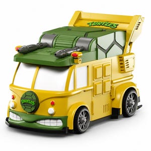 TMNT Party Wagon-lekbox | Teenage Mutant Ninja Turtles Commander-lekbox | MTG-kortförvaring | TCG-lekhållare | Samlarkortsorganisatör