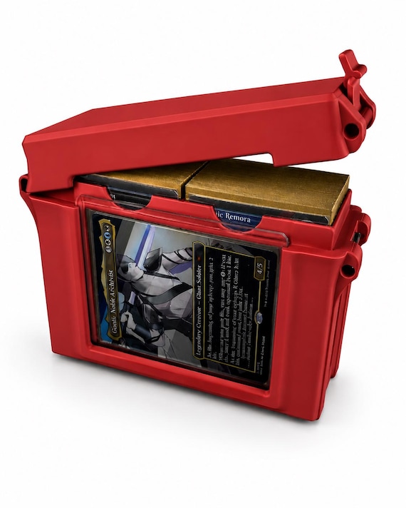 MTG Deck Box Slim, Commander Deck Box, TCG Card Storage Box, Trading Card Case, Magic The Gathering Deck Holder, Card Organizer