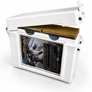 MTG Deck Box Slim, Commander Deck Box, TCG Card Storage Box, Trading Card Case, Magic The Gathering Deck Holder, Card Organizer White
