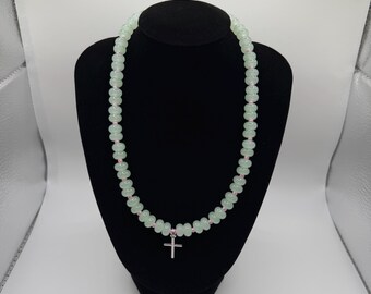 Watermelon Cross necklace