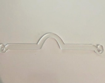Soporte para colgante de coche de acrílico transparente cortado con láser / Acrílico fundido de 3 mm / Exhibidor de colgantes para espejo retrovisor / Base para accesorios de coche DIY