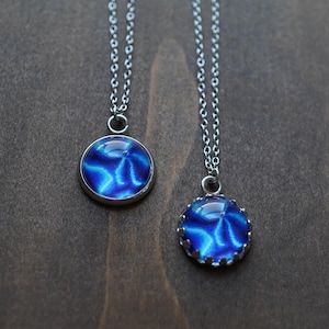 Chrono Trigger Time Gate Necklace • Super Nintendo SNES Video Game Jewelry • Hypoallergenic Surgical Stainless Steel • Unisex Gamer Gift