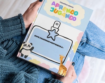 Cuaderno de 15 Actividades Preescolar PDF Imprimible - Aprende Jugando: Números, Letras, Motricidad y Atención  Fichas Educativas para Niños