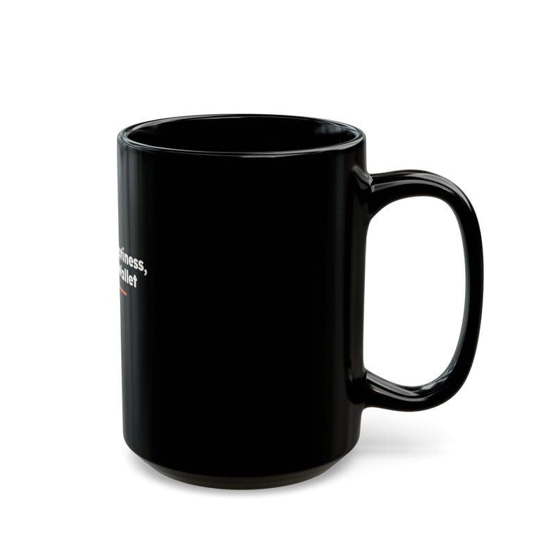 Form Is Emptiness So Is My Wallet, Funny Zen Buddhist Black Mug, Heart Sutra Philosophy Coffee Cup, Geeky Gift image 10