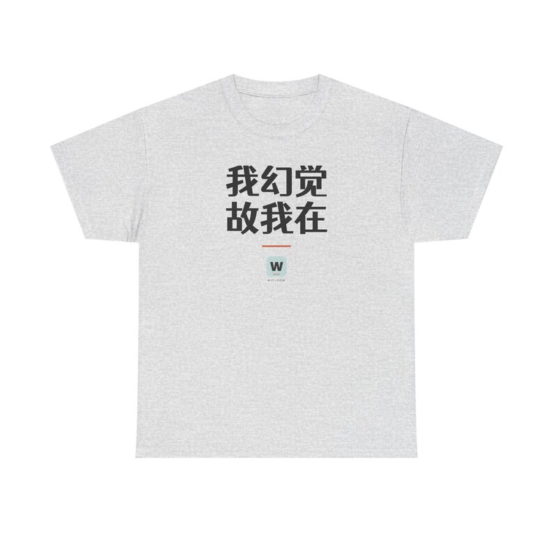 我幻觉 故我在 I Hallucinate Therefore I Am Funny AI Geek Descartes Minimalist T-Shirt Gift immagine 2